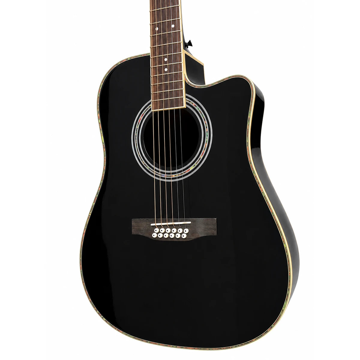 Guitarra Docerola Symphonic J-20CEBLK Electroacustica Negra