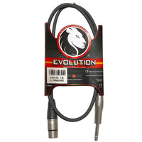 Thumbnail for Cable Evolution EVCP-1R Para Microfono Canon A Plug 1 Metro Reforzado