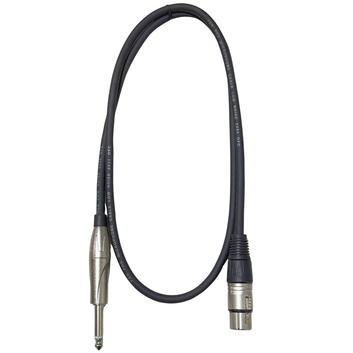 Cable Evolution EVCP-1R Para Microfono Canon A Plug 1 Metro Reforzado