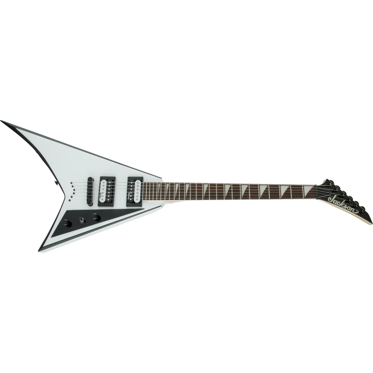 Guitarra Electrica Jackson Rhoads JS32T White with Black Bevels 2910127577
