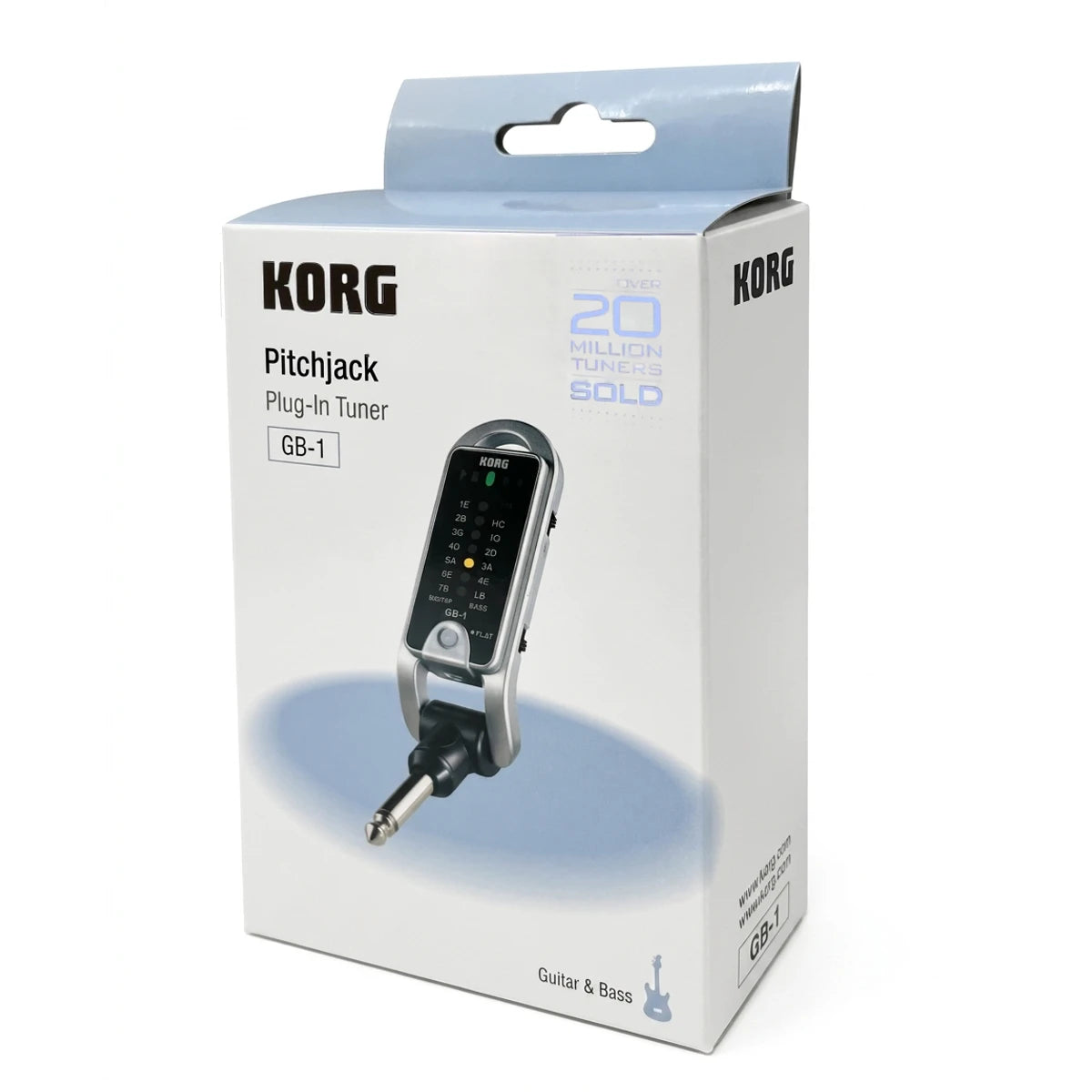 Afinador Korg Pitchjack Para Guitarra Y Bajo GB-1 BK