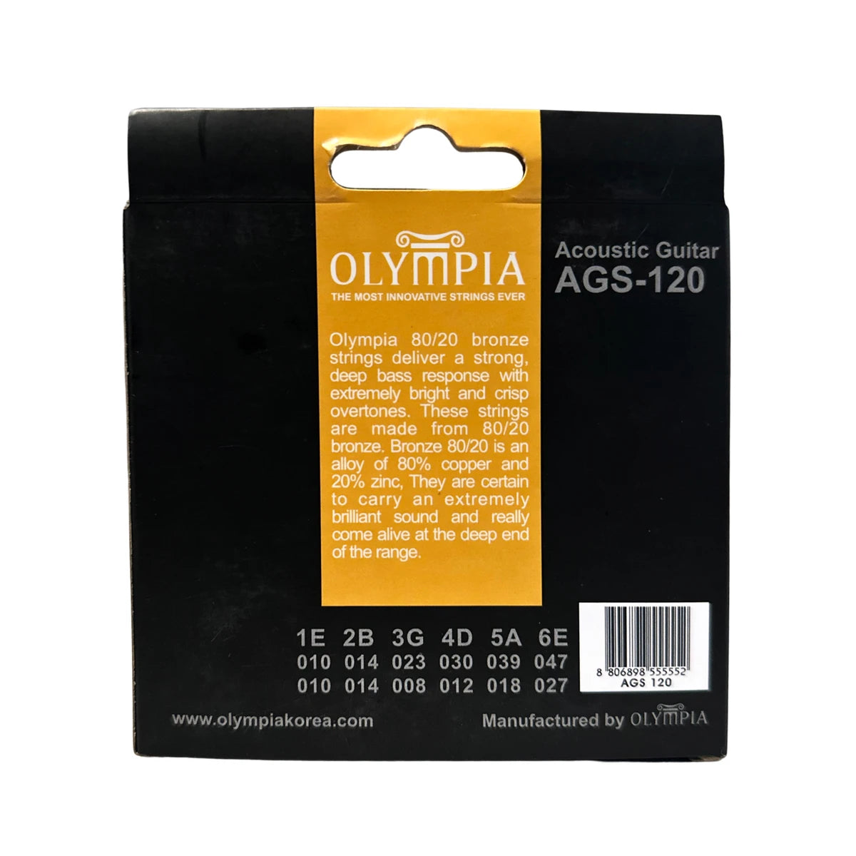 Encordadura Olympia AGS-120 Para Docerola Octavadas