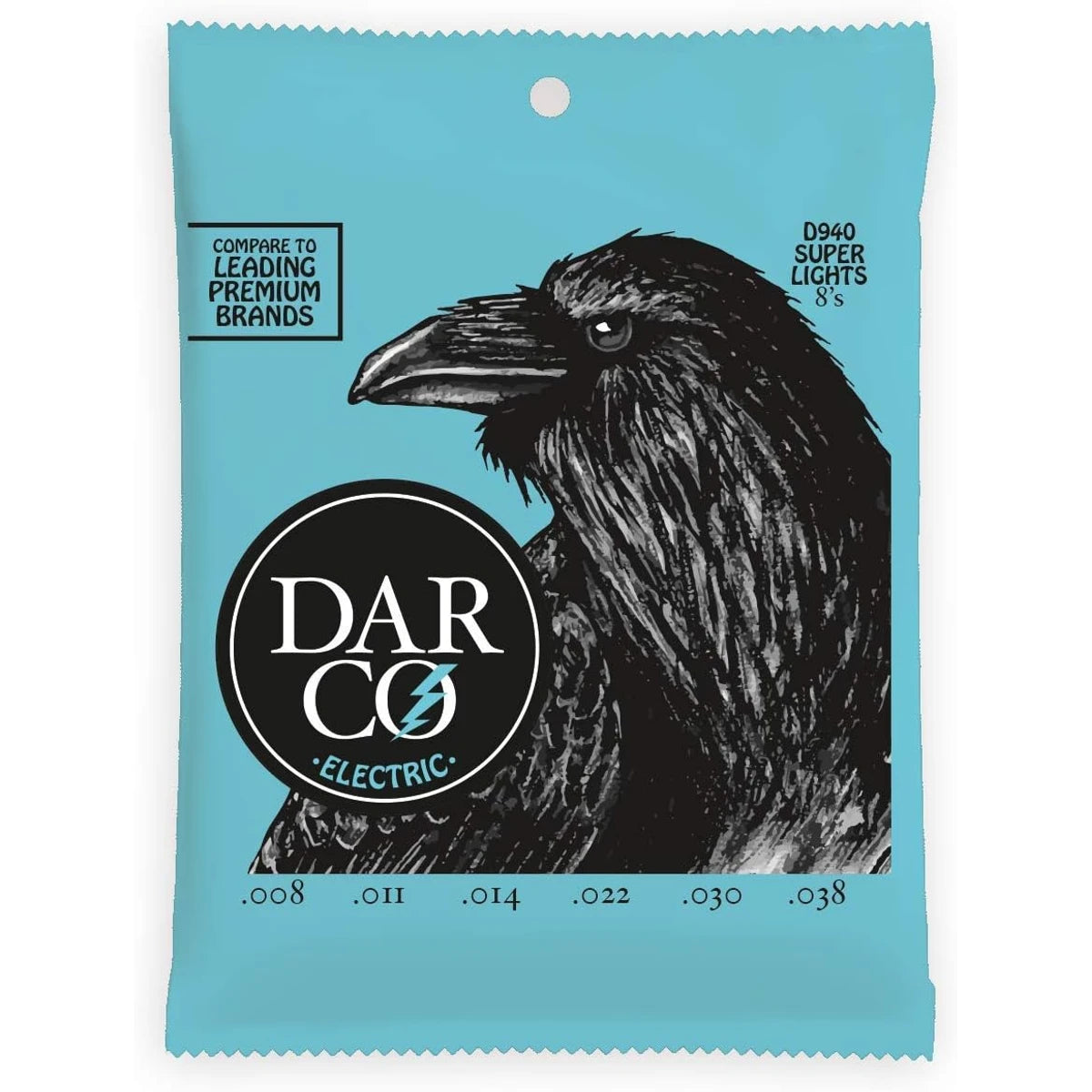 Encordadura Darco 41Y18D940 Para Guitarra Electrica Super Light 08-38