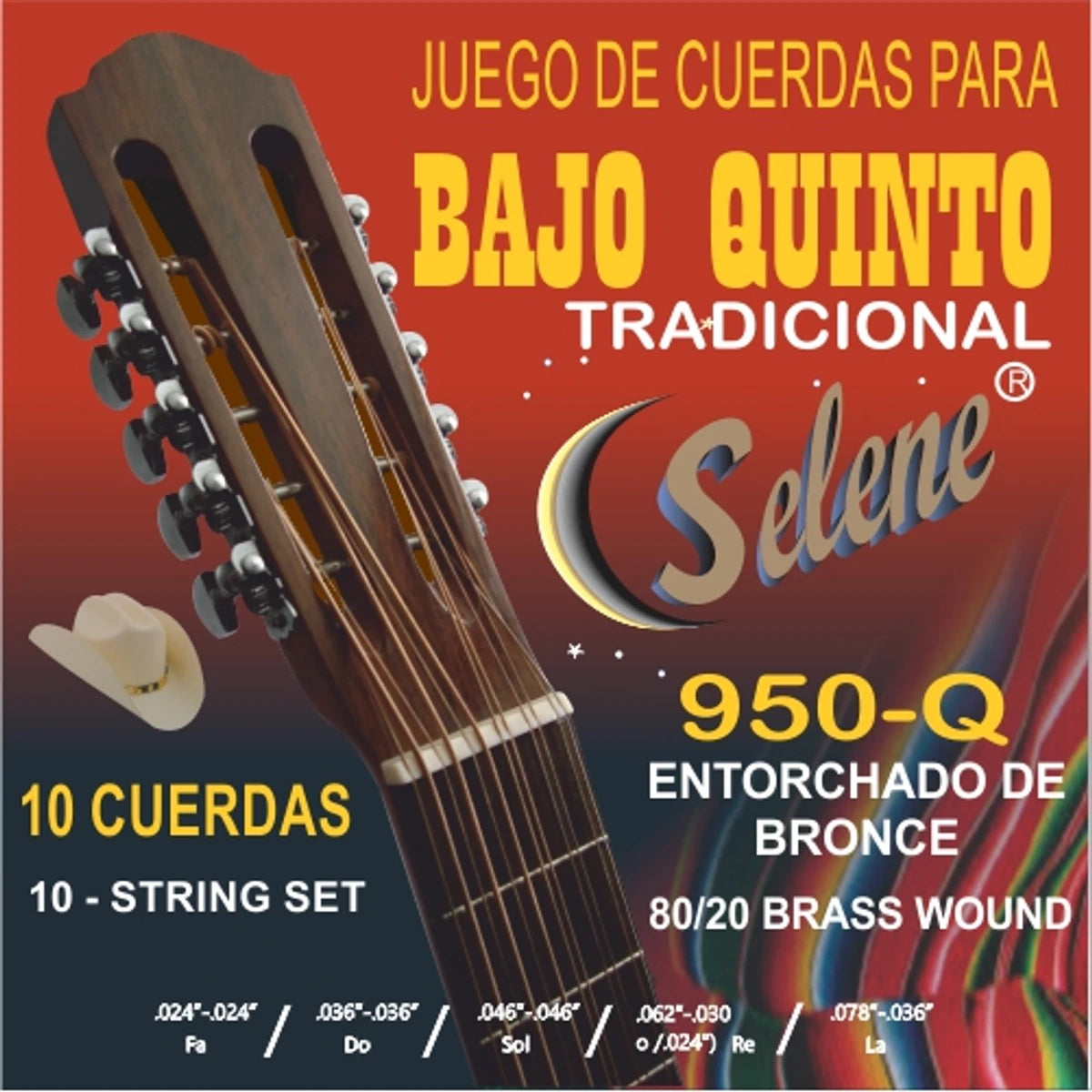 Encordadura Selene 950-BQ Para Bajo Quinto