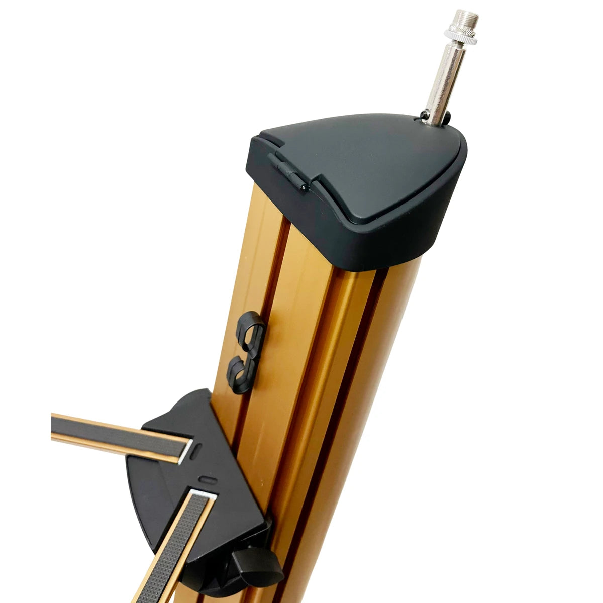 STAND/ATRIL ROMMS P/2 TECLADOS BRAZOS AJUSTABLES COBRE-DORADO, MS-120CO