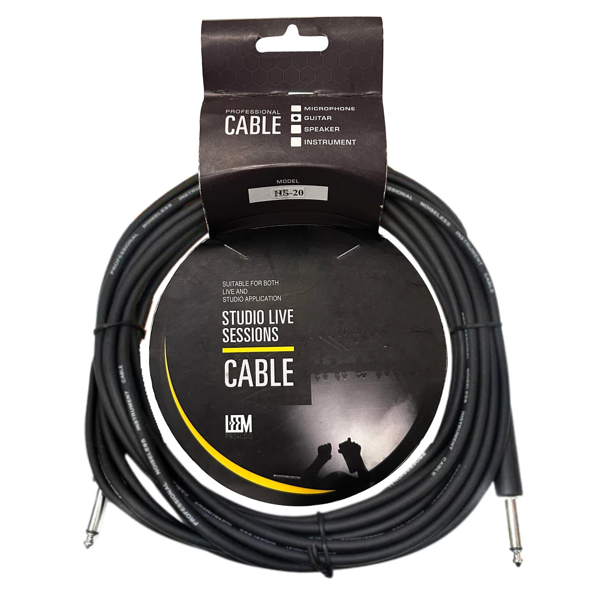 Cable Leem HS20 Para Instrumento Flexible Negro 6 Metros