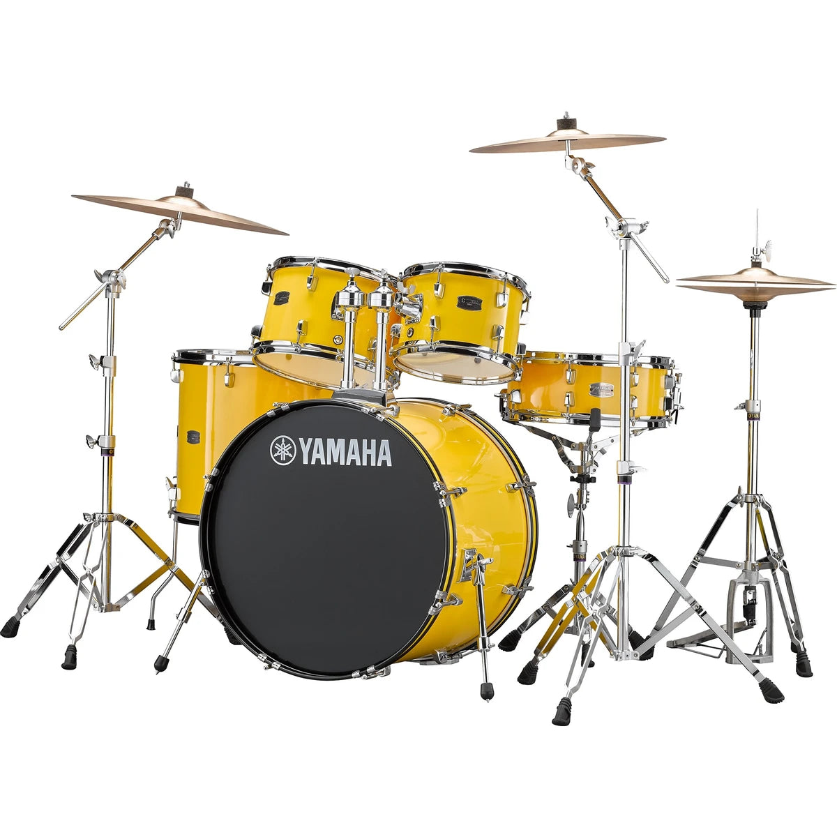 BATERIA YAMAHA ACUSTICA RYDEEN MELLOW YELLOW SHELL CON ATRIL Y PLATILLOS, RDP2F5YLUSET