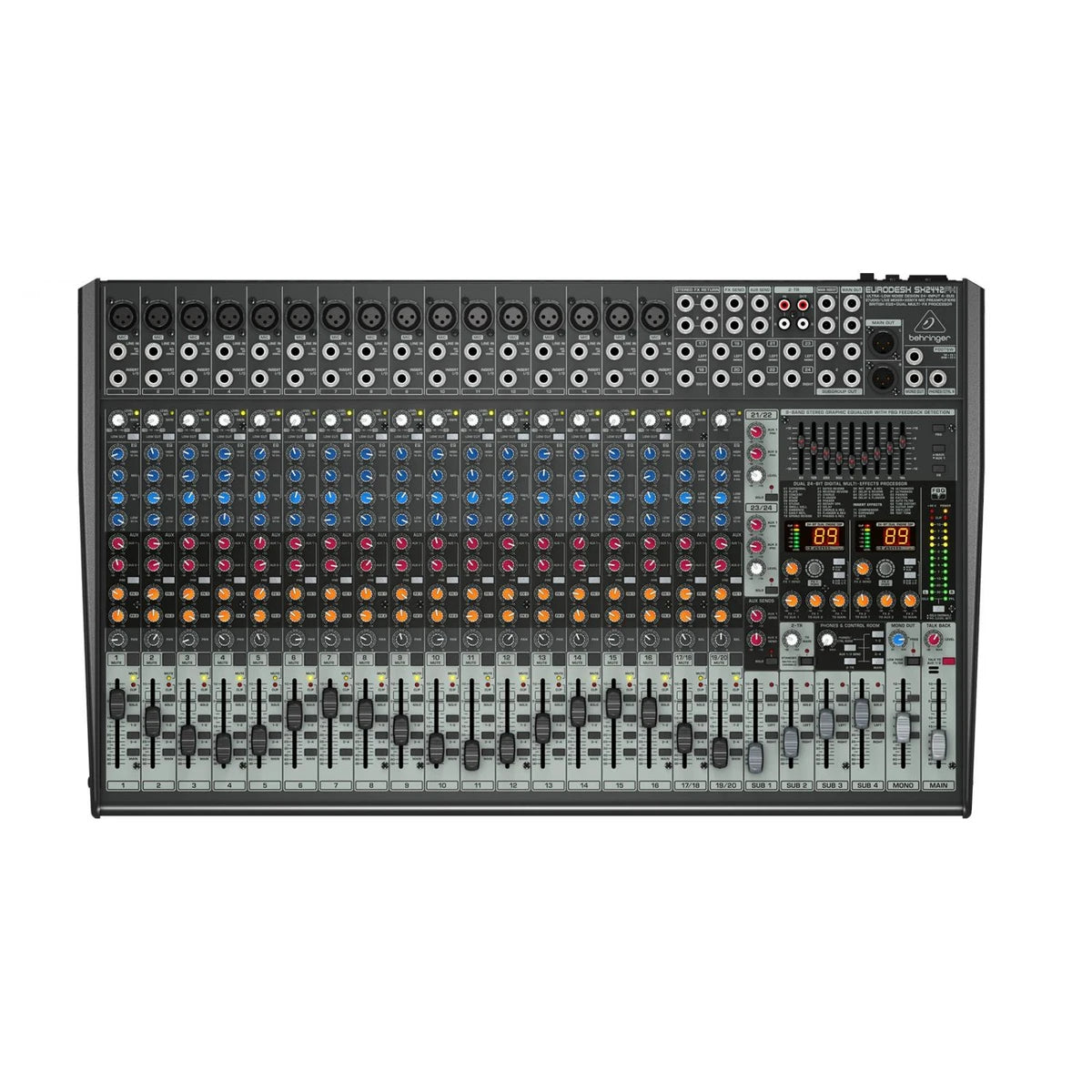 MEZCLADORA BEHRINGER ANALOGA 24 CANALES 16 ENTRADAS PROCESAD. SX2442FX