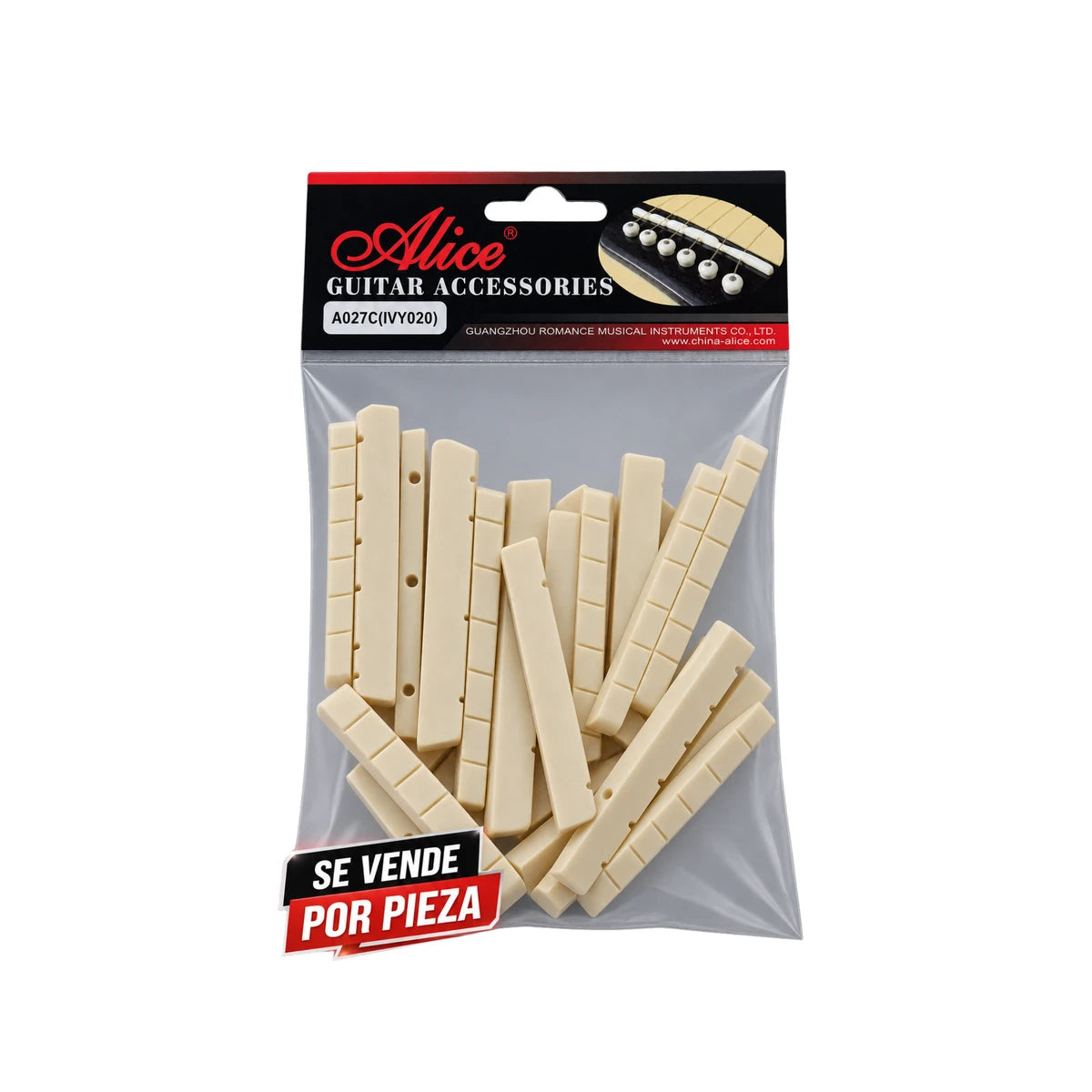 Hueso Alice A027C Para Guitarra Clasica Ranurada