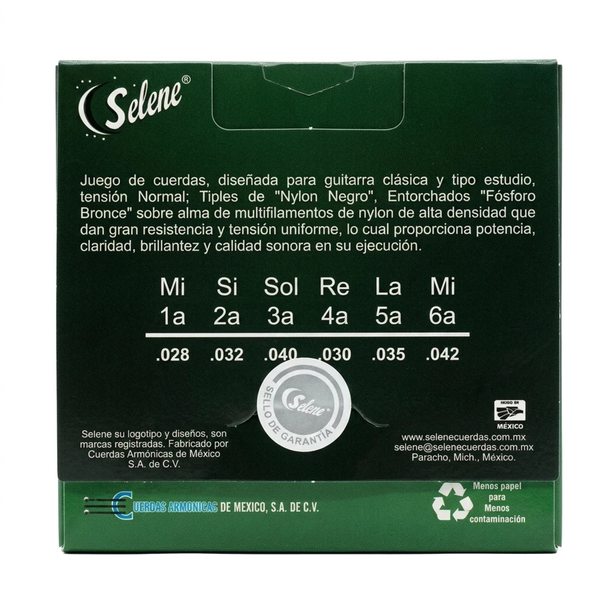 Encordadura Selene S-NF Para Guitarra Acustica