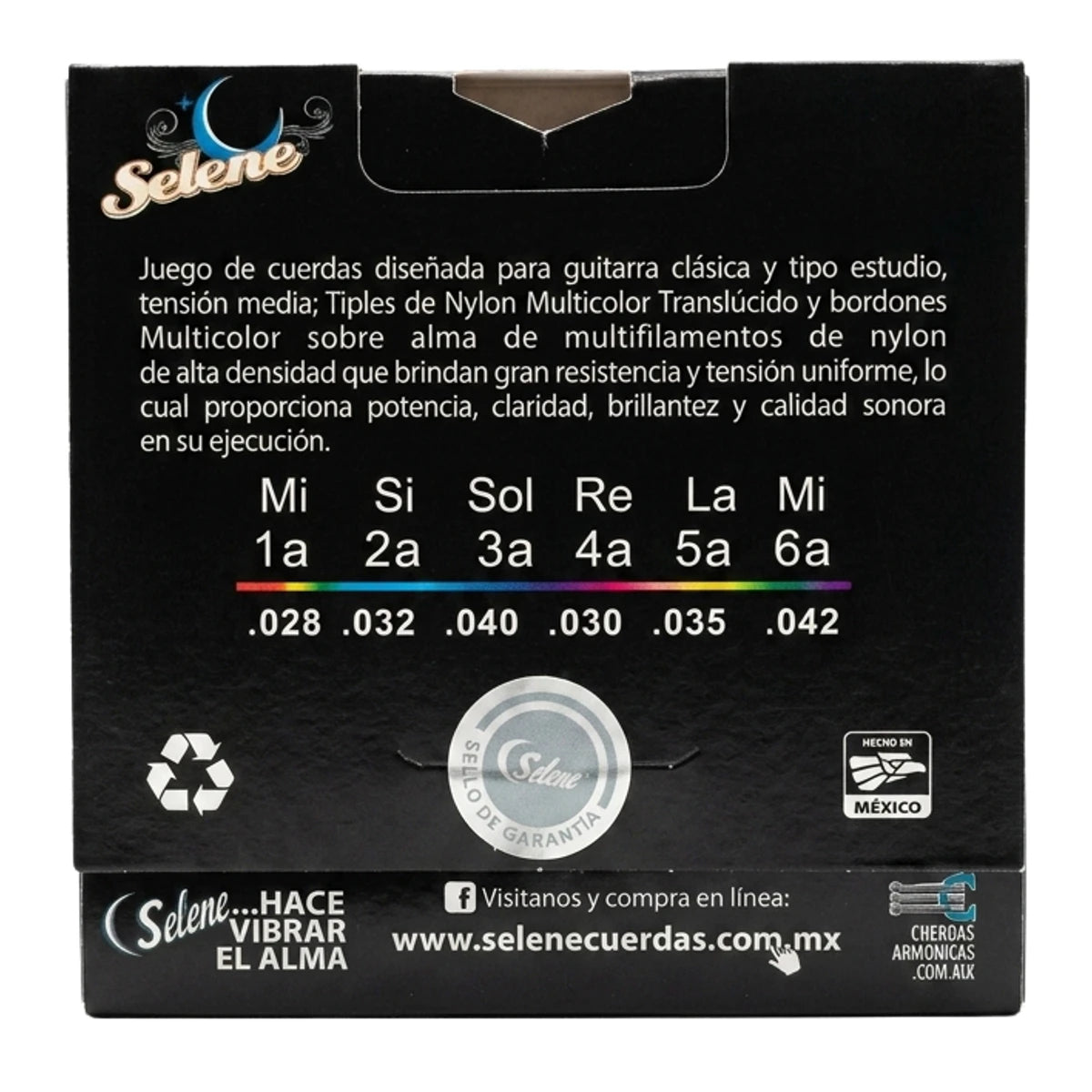 Encordadura Selene S-MM Para Guitarra Acustica Nylon