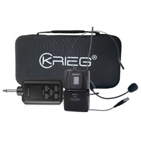 Thumbnail for MICROFONO INALAMBRICO KRIEG DIADEMA UHF 16CH RECARGABLE(631-643-646-658 Mhz), KM-25Di