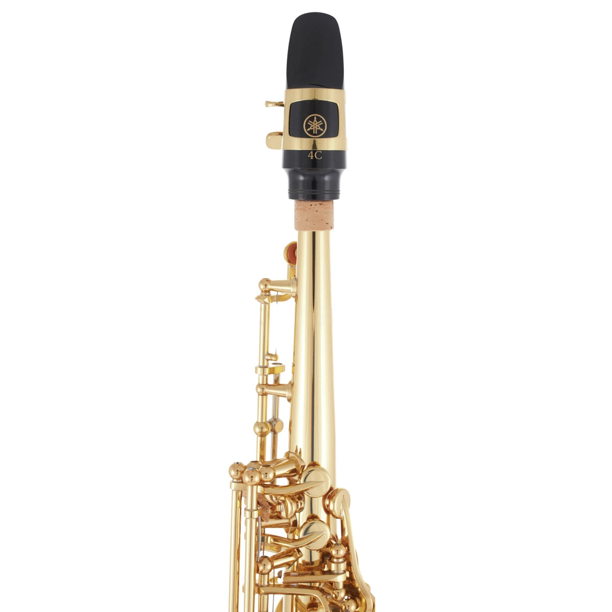SAXOFON SOPRANO YAMAHA INTERMEDIO C/LLAVE DE FA# Y FA FRONTAL,YSS475II