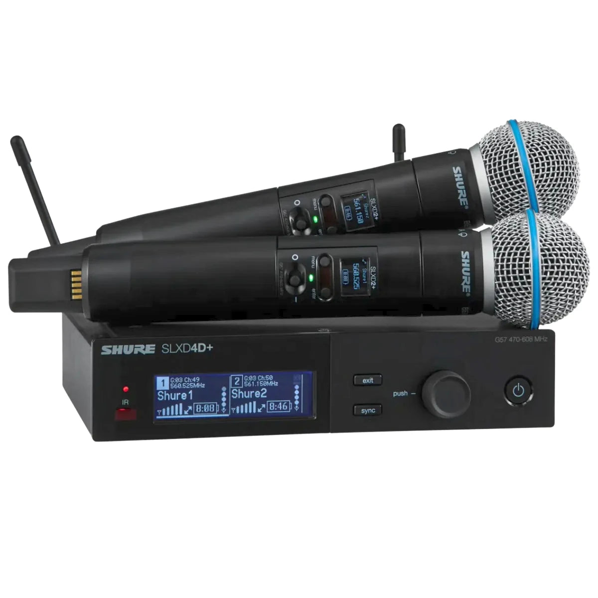 Sistema Inalambrico Shure SLXD24D+/B58-G57 Dual Beta 58A