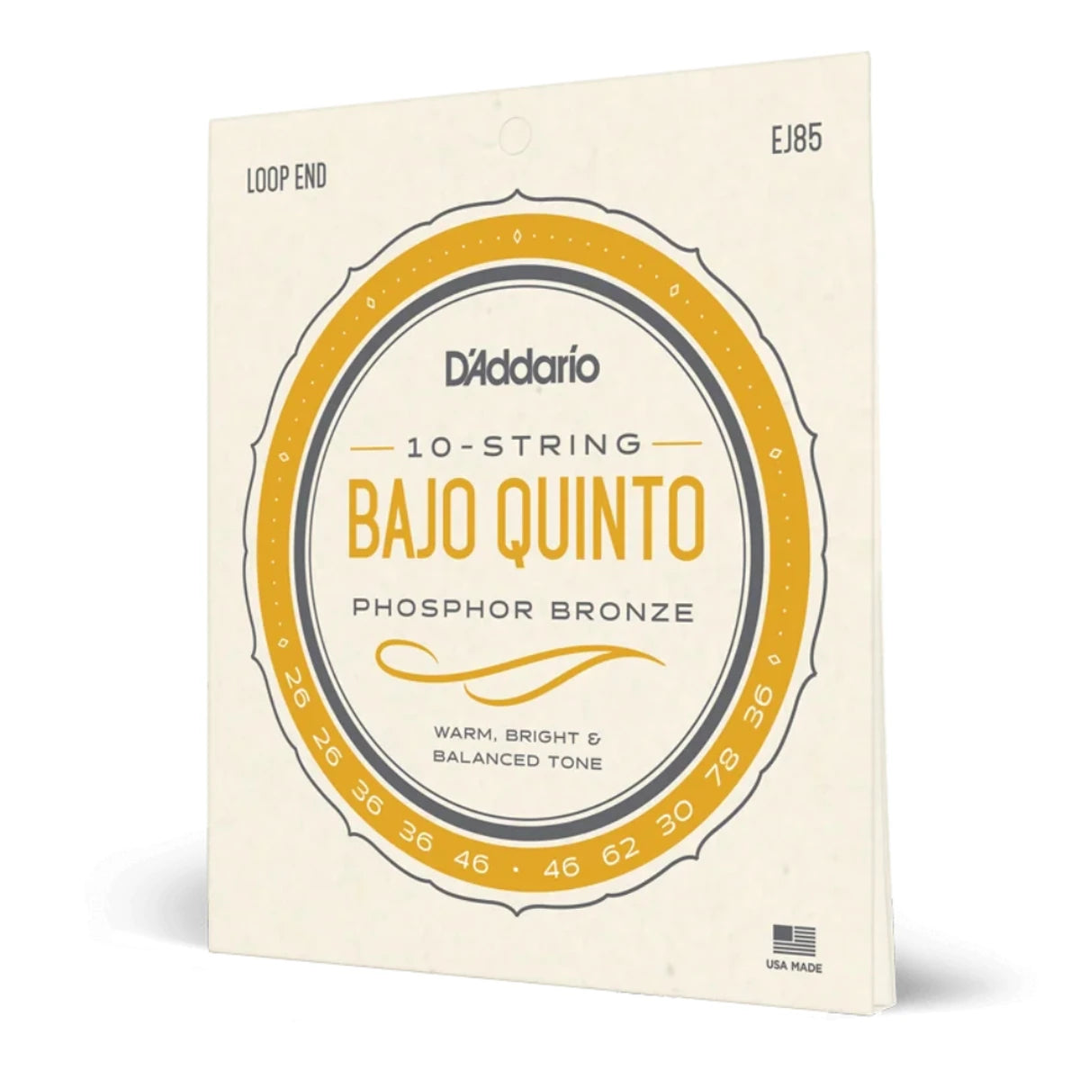 Encordadura D Addario EJ-85 Para Bajo Quinto
