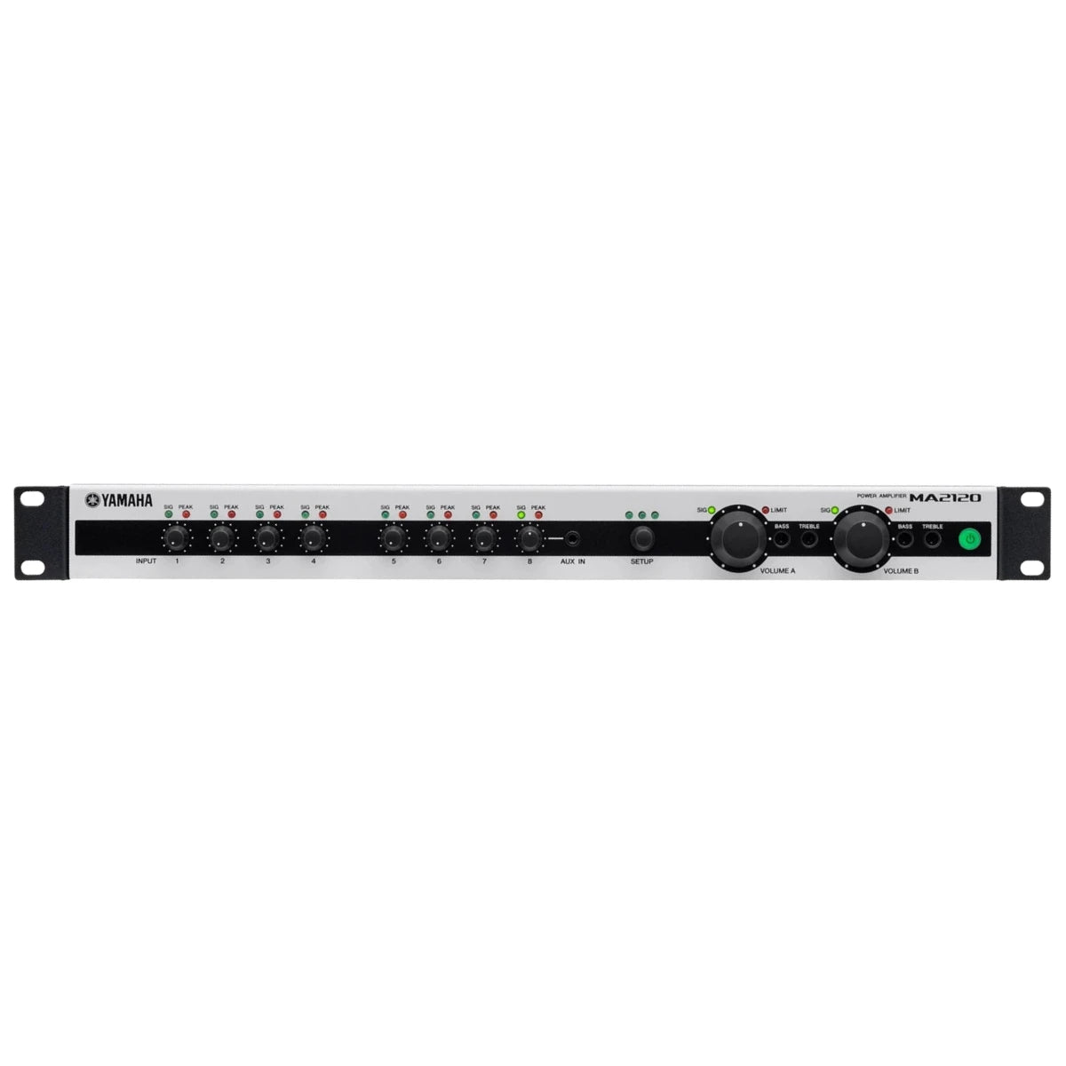 MEZCLADORA AMPLIFICADA YAMAHA 2 ZONAS 120W X2 Y LINEA 70/100, MA2120