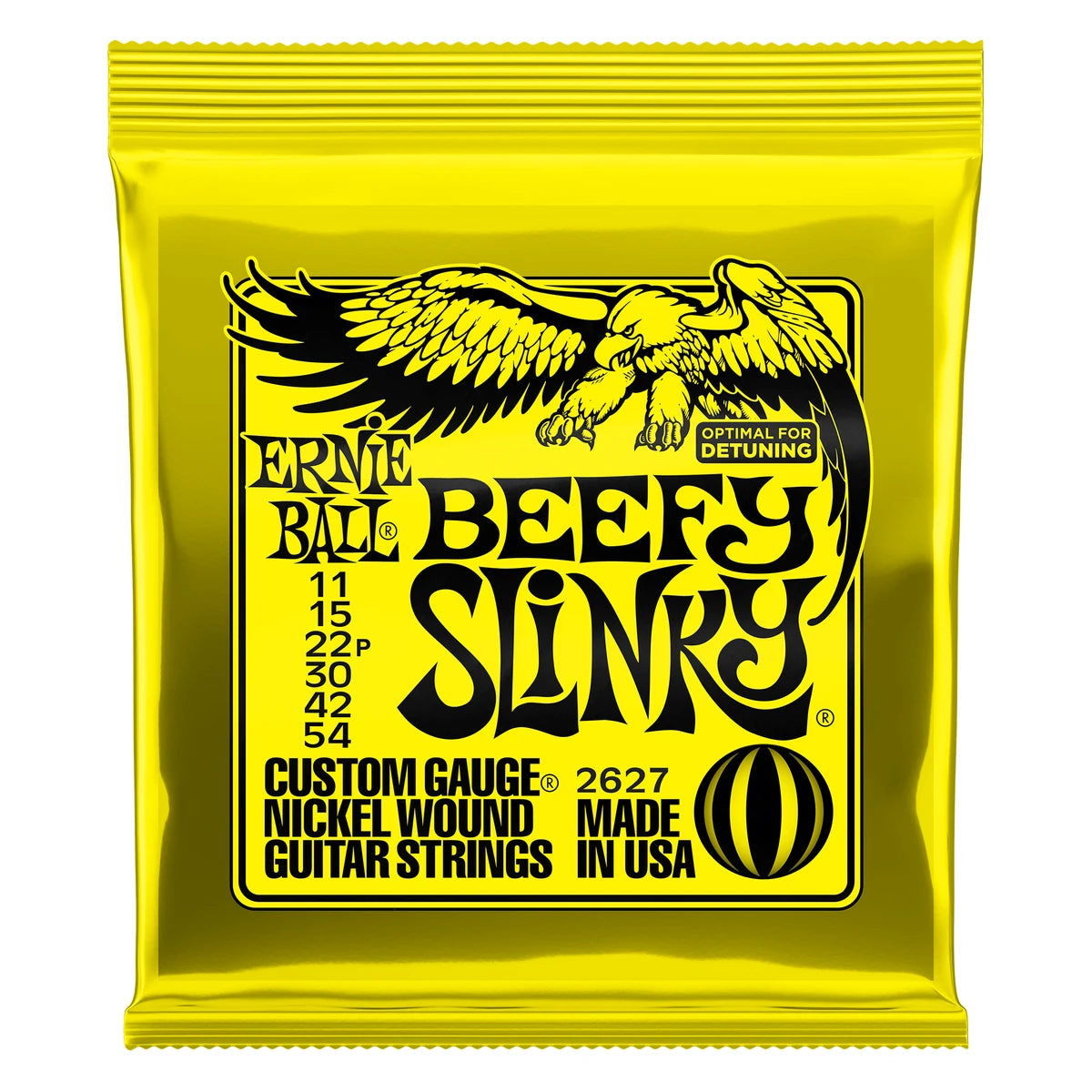Encordadura Ernie Ball 2627 Para Guitarra Electrica Beefy Slinky Niquel