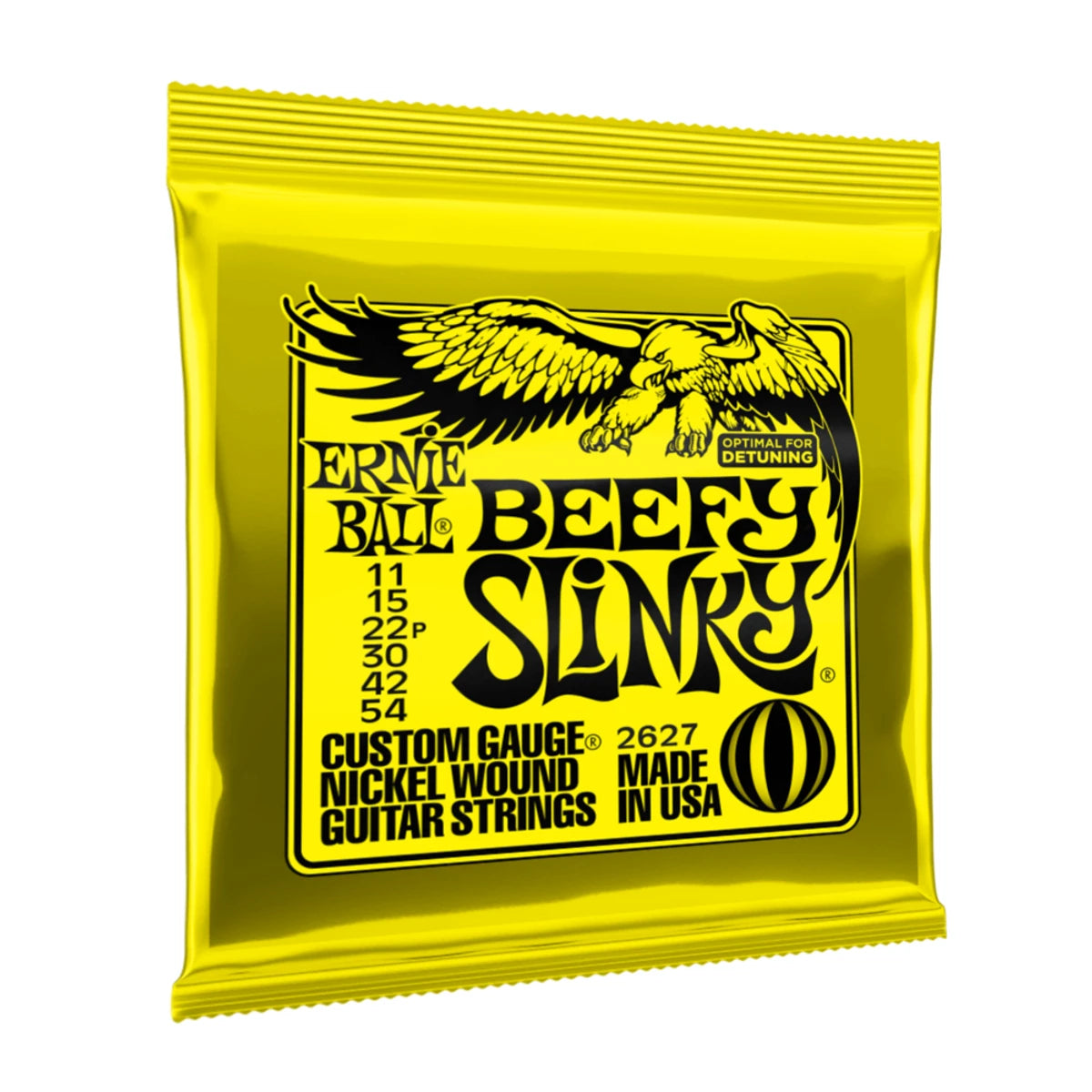 Encordadura Ernie Ball 2627 Para Guitarra Electrica Beefy Slinky Niquel
