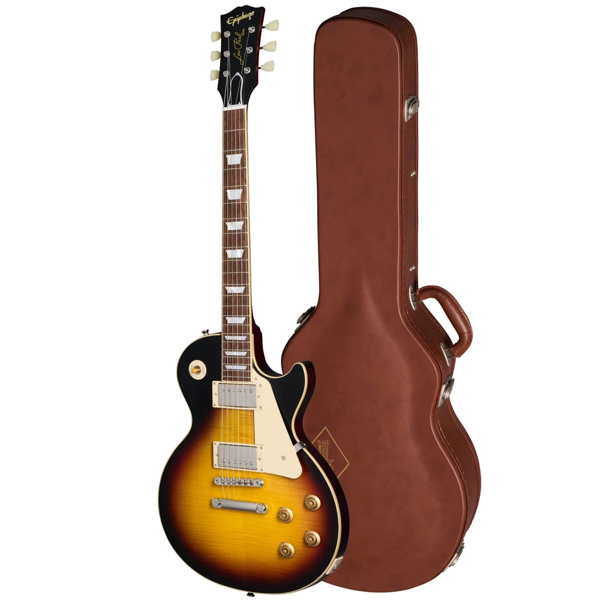 Guitarra Electrica Epiphone 1959 ECLPS59TBVNH1 Les Paul Standard Sunburst Con Estuche