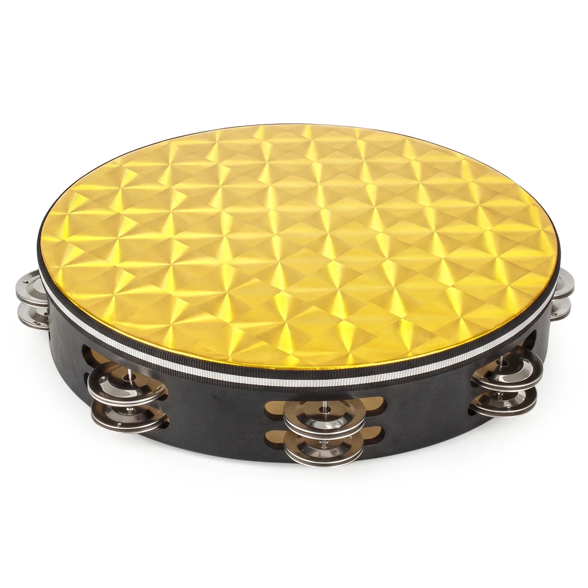 Pandero Romms PAN-10GD Parche Dorado 10 Pulgadas
