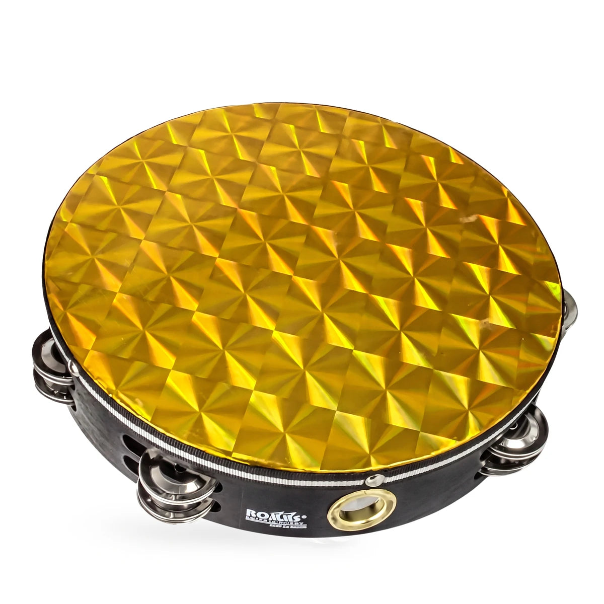 Pandero Romms PAN-10GD Parche Dorado 10 Pulgadas