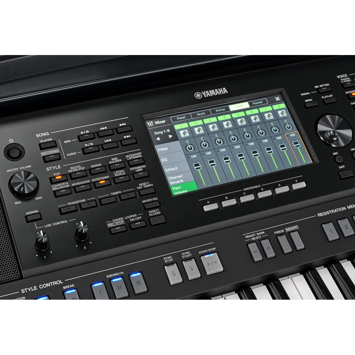 TECLADO YAMAHA PROFESIONAL C/BLUETOOTH 61 TECLAS C/PA300C, PSRSX720+