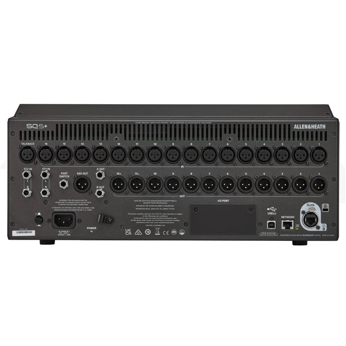 Mezcladora Digital Allen & Heath SQ-5+ De 48 Canales
