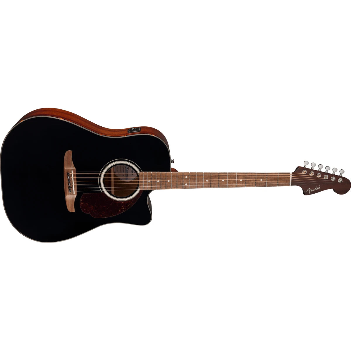 Guitarra Electroacústica Fender California Deluxe Redondo CE Negro, 0974620506