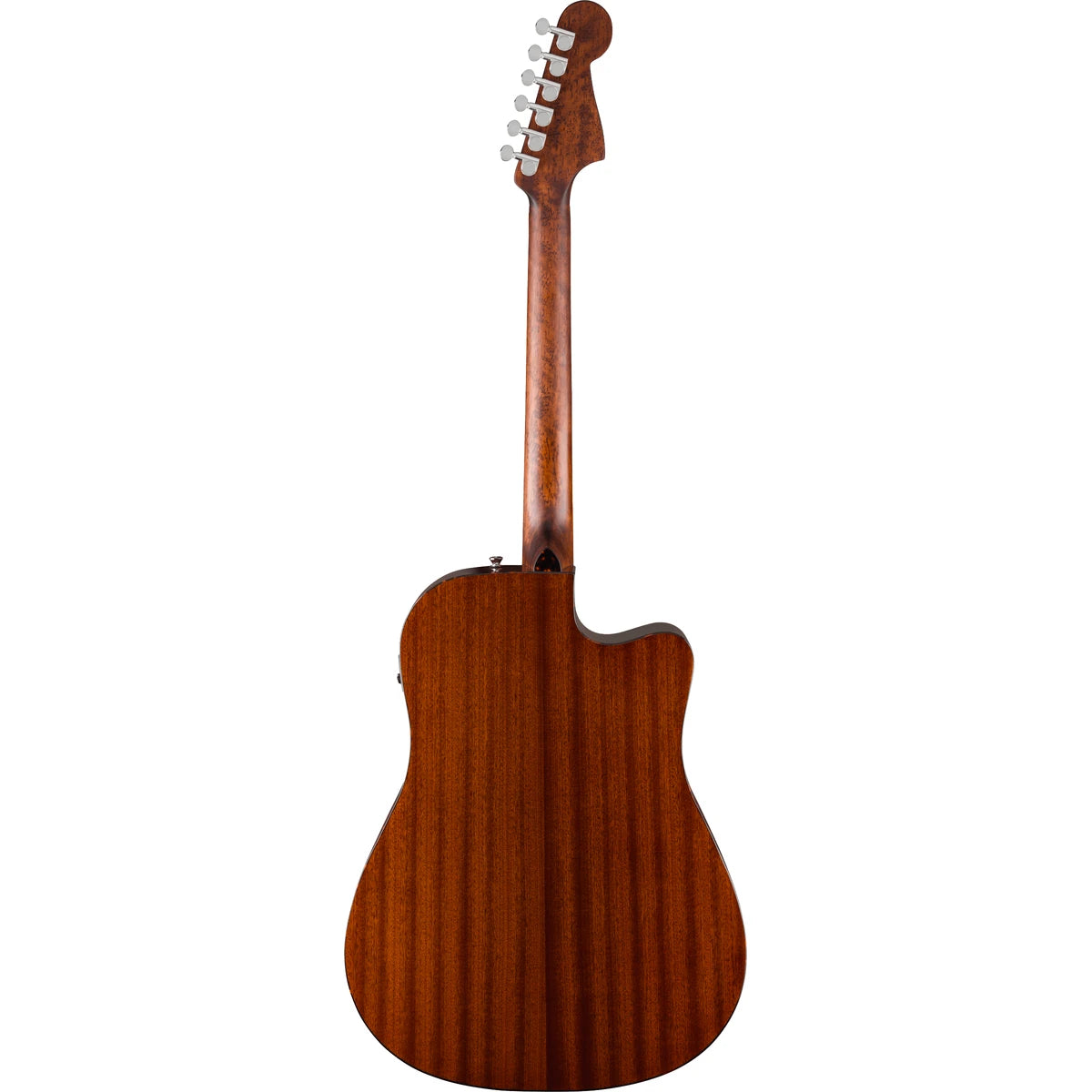 Guitarra Electroacustica Fender California Deluxe Redondo Para Zurdos Natural 0974620721