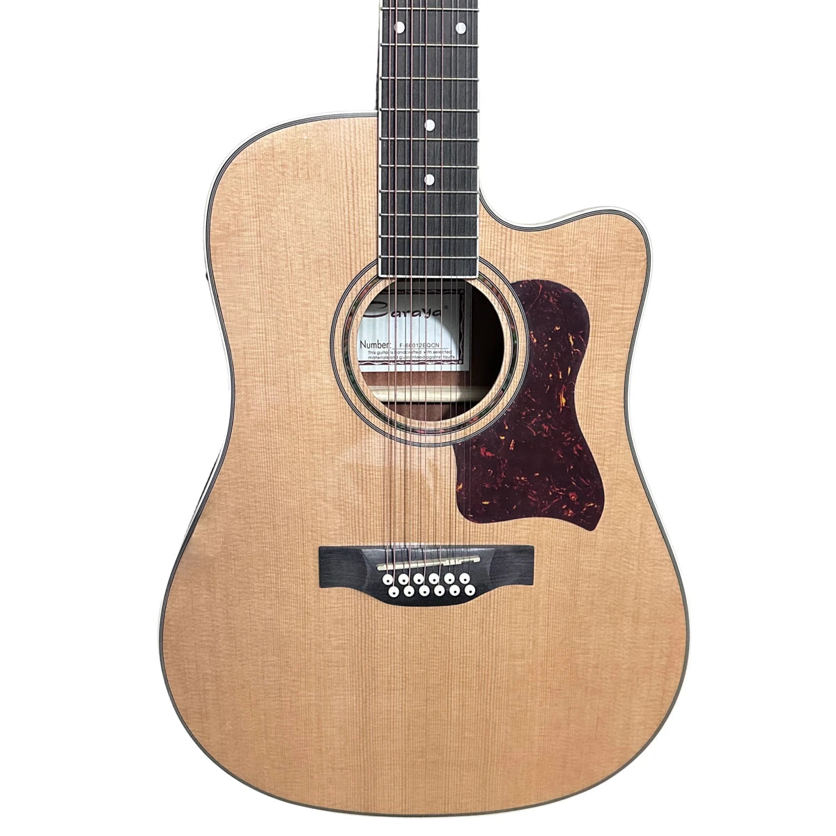 Guitarra Electroacustica Caraya 12 Cuerdas Nat C/Recorte, F-66012eqcn
