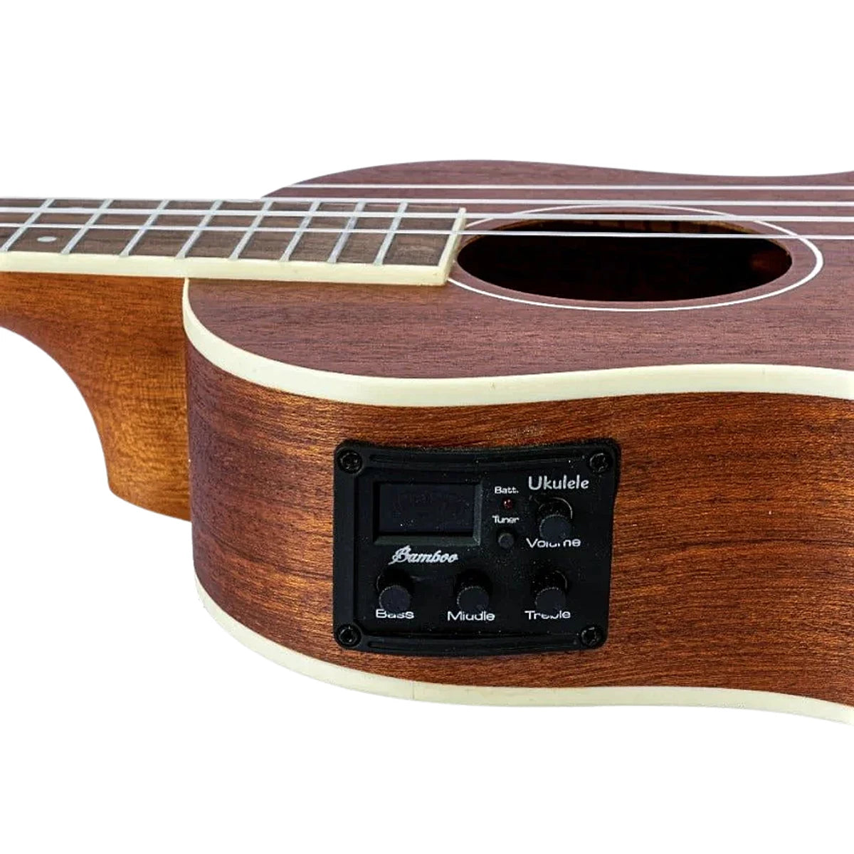 Ukelele Tenor Bamboo U-26-SAPELE-Q Ecualizador 26 Pulgadas Con Funda