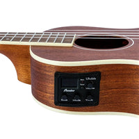 Thumbnail for Ukelele Tenor Bamboo U-26-SAPELE-Q Ecualizador 26 Pulgadas Con Funda