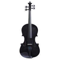 Thumbnail for Violin Bamboo UV-L-44-BK Negro 4/4 Brillante Con Arco Brea Y Estuche