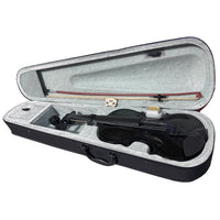 Thumbnail for Violin Bamboo UV-L-44-BK Negro 4/4 Brillante Con Arco Brea Y Estuche
