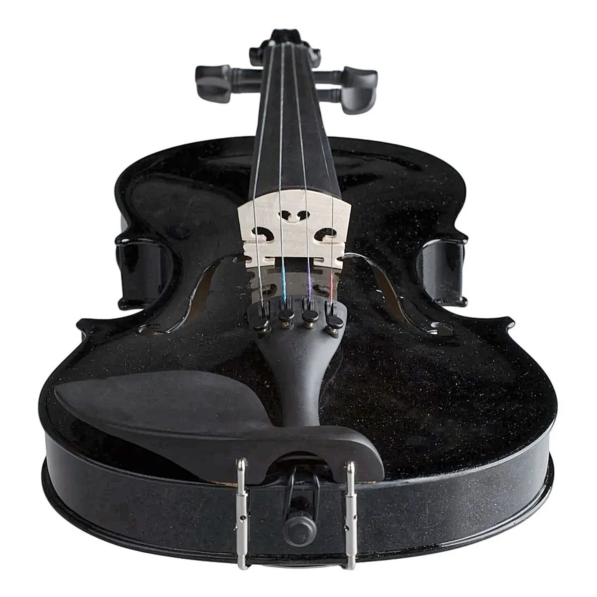 Violin Bamboo UV-L-44-BK Negro 4/4 Brillante Con Arco Brea Y Estuche