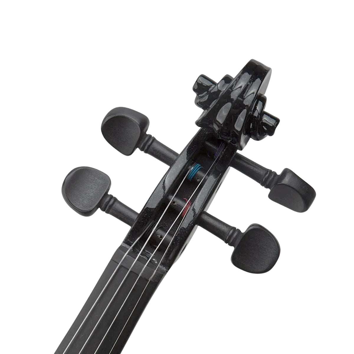 Violin Bamboo UV-L-44-BK Negro 4/4 Brillante Con Arco Brea Y Estuche