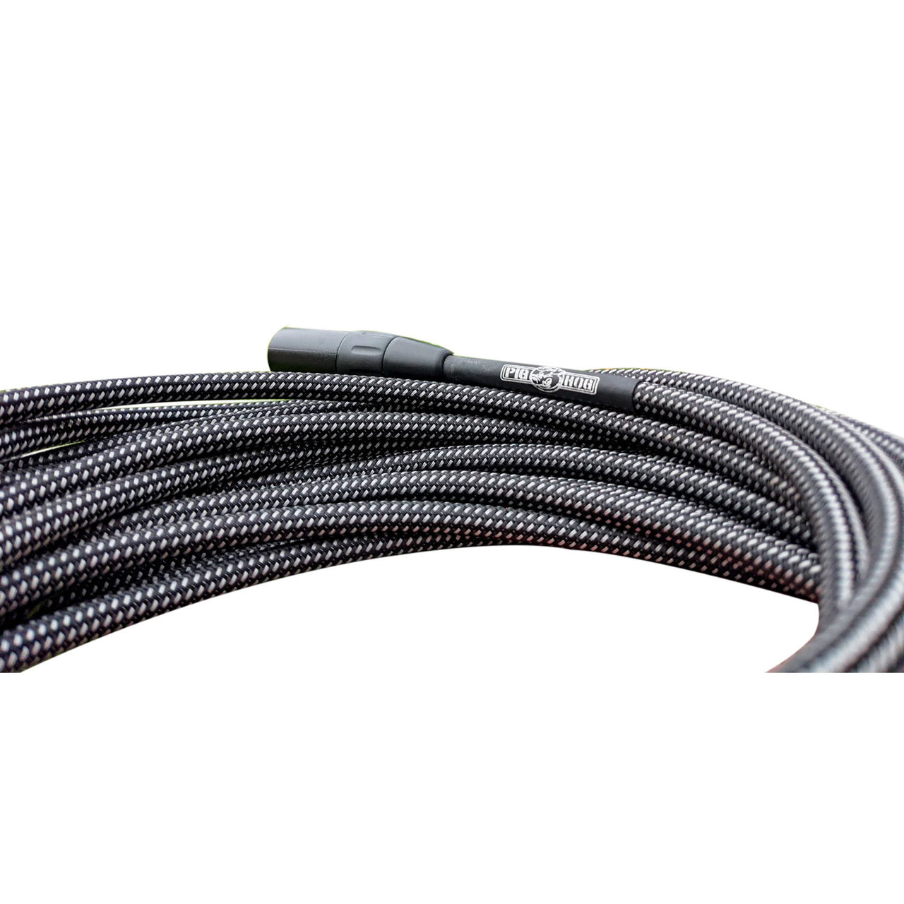 Cable Pig Hog Phm20bkw Para Microfono Canon A Canon 6.10mts Black-white