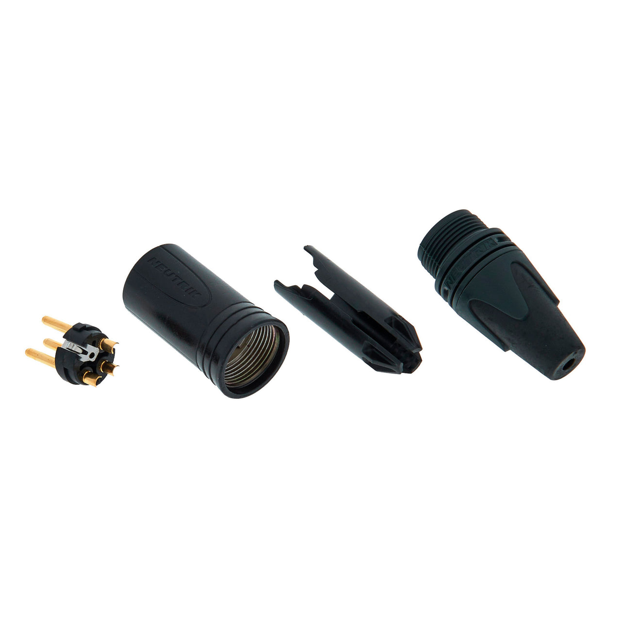 CONECTOR NEUTRIK CANON MACHO 3 POLOS SERIE XX CONTACTOS ORO, NC3MXX-B