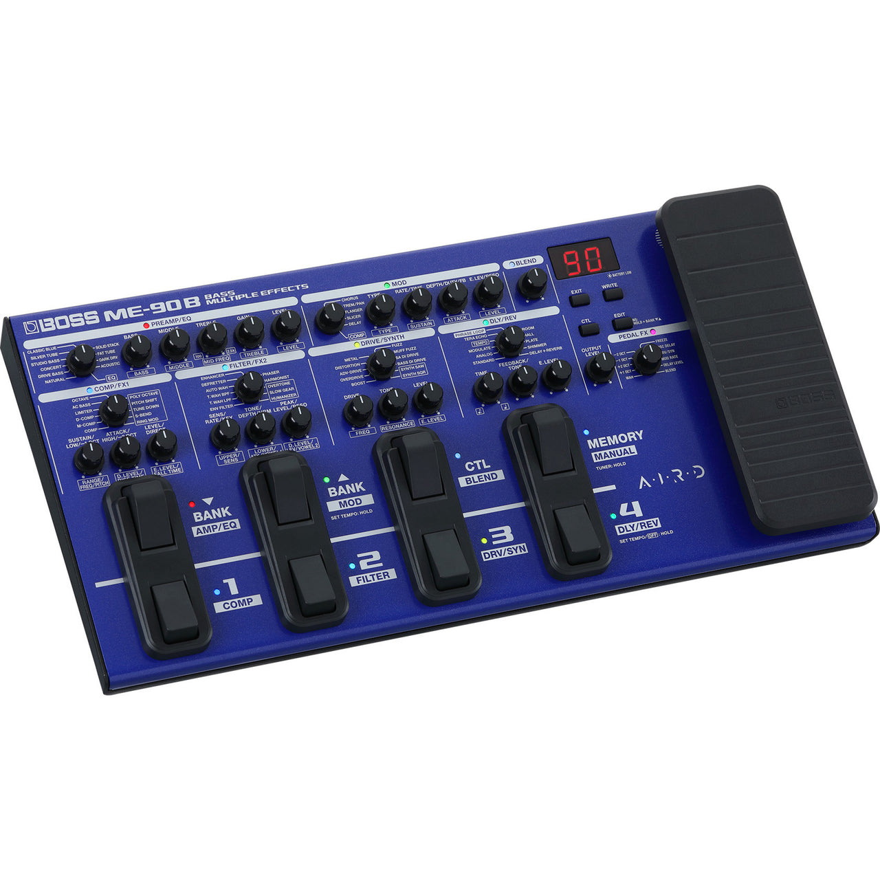 Pedalera Boss Me-90b De Efectos Para Bajo Con Procesador A.i.r.d