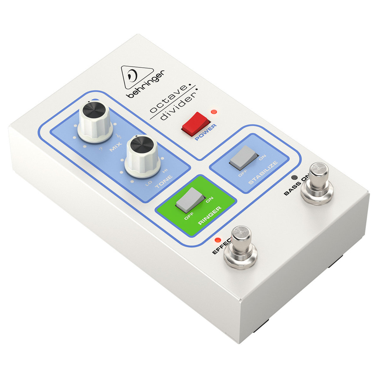 Pedal De Efecto Bajo/Guitarra Behringer Octave Divider  Color Blanco