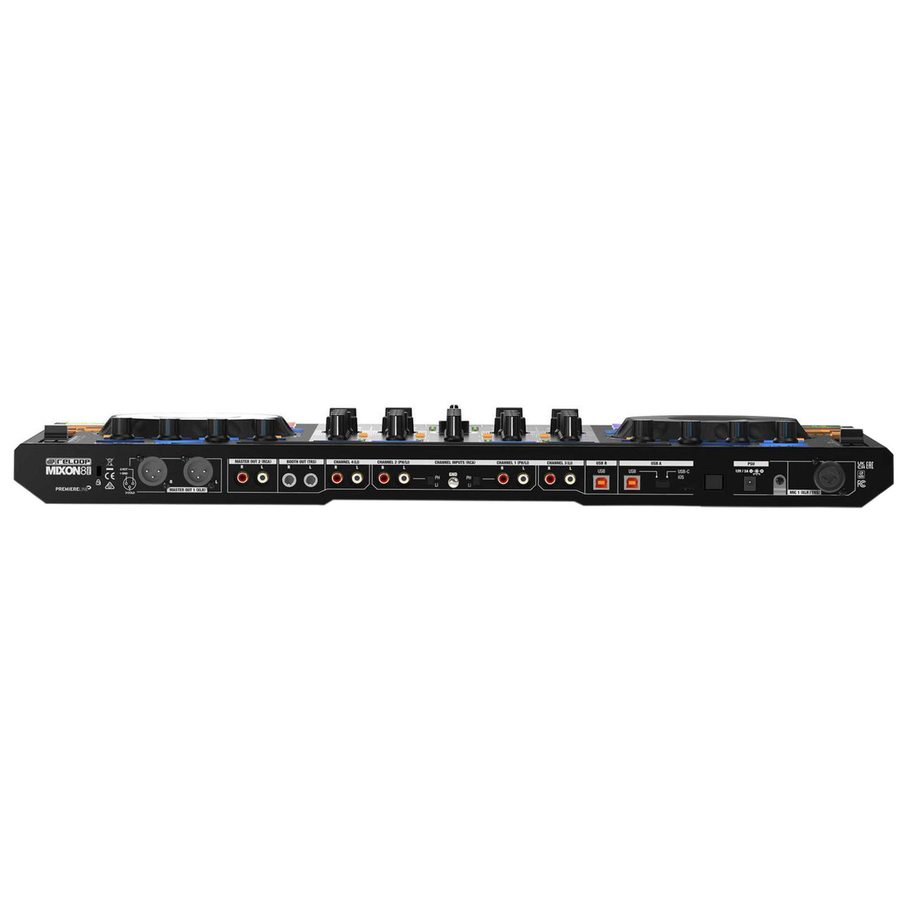 Controlador Dj Reloop Mixon 8 Pro, 4 Canales, Usb-c, Compatibilidad Serato/djay Pro Negro