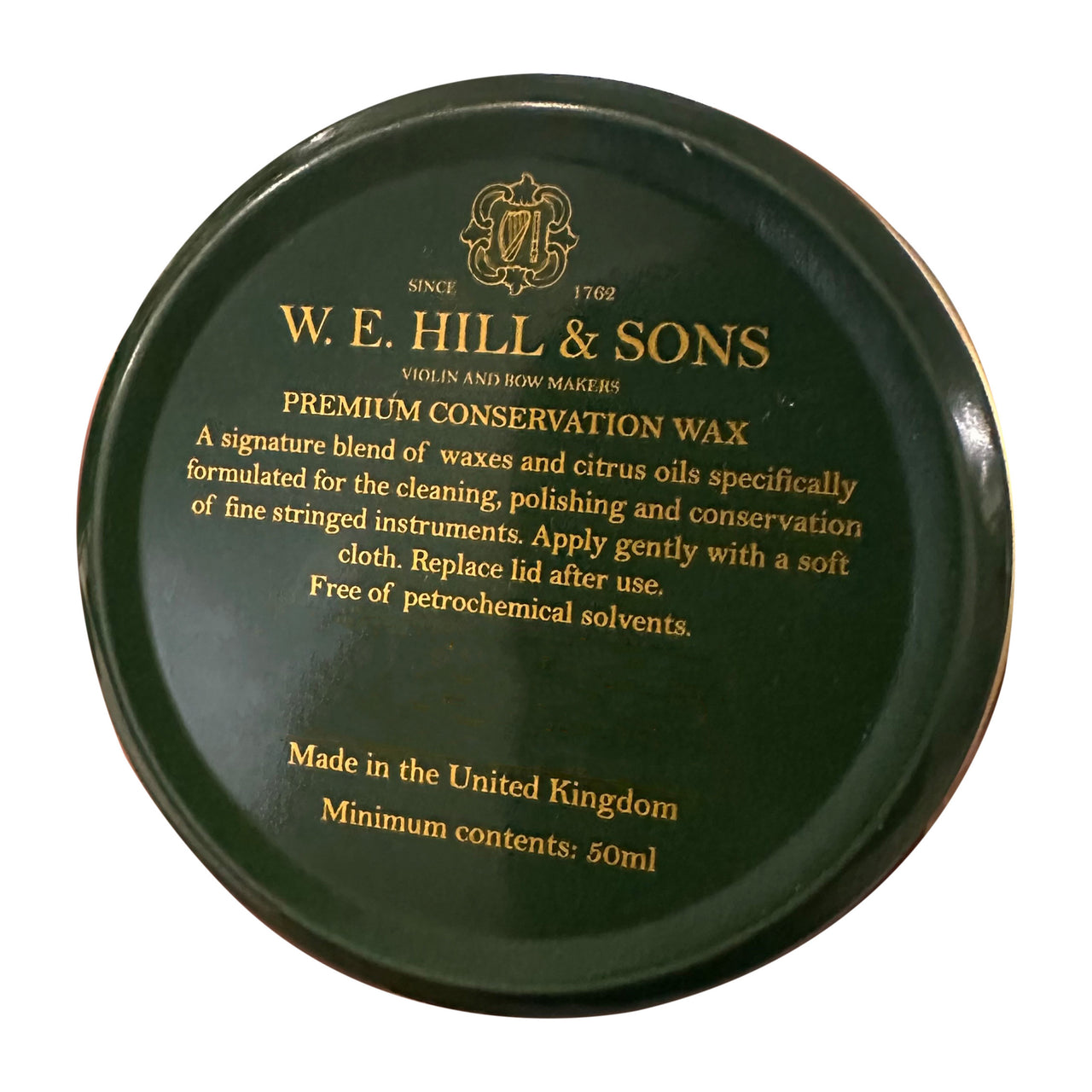 Cera Hill 1789mx Para Limpieza Y Restaurauracion De Instrumentos De Madera