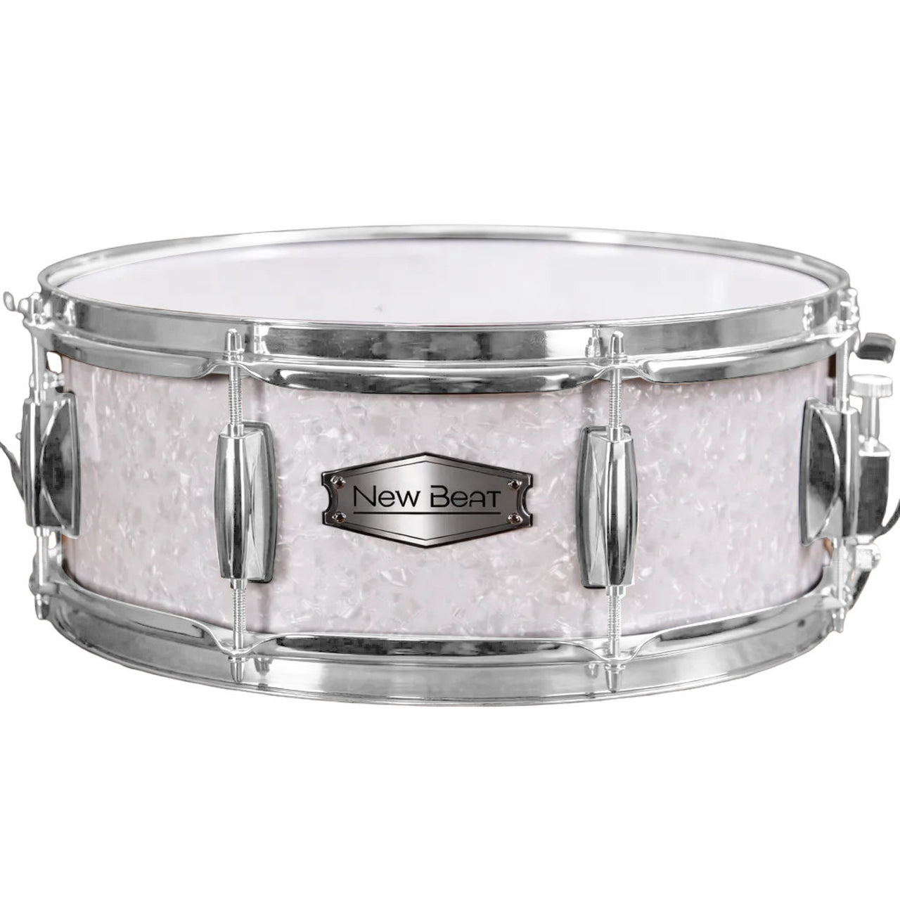 Tarola New Beat Nbsdt-1405-Bpe Para Bateria Blanco Perla