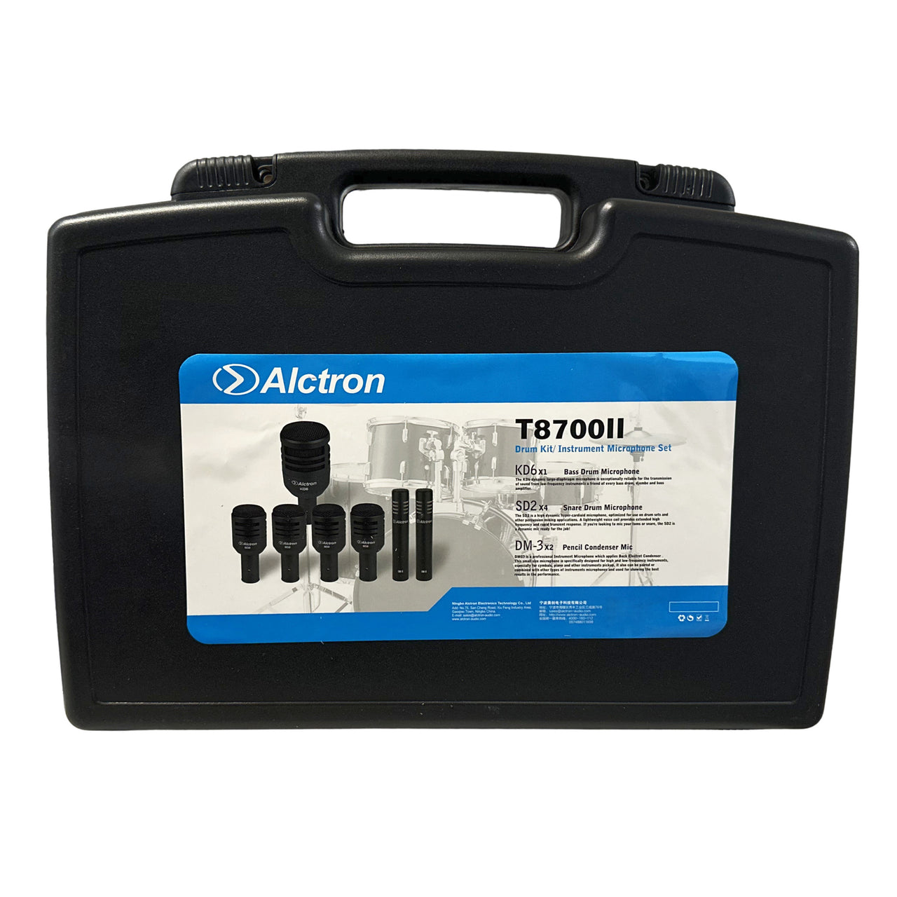 Set De Microfonos Alctron T8700ii Con Estuche Para Bateria Kd6/Sd2/Dm-3