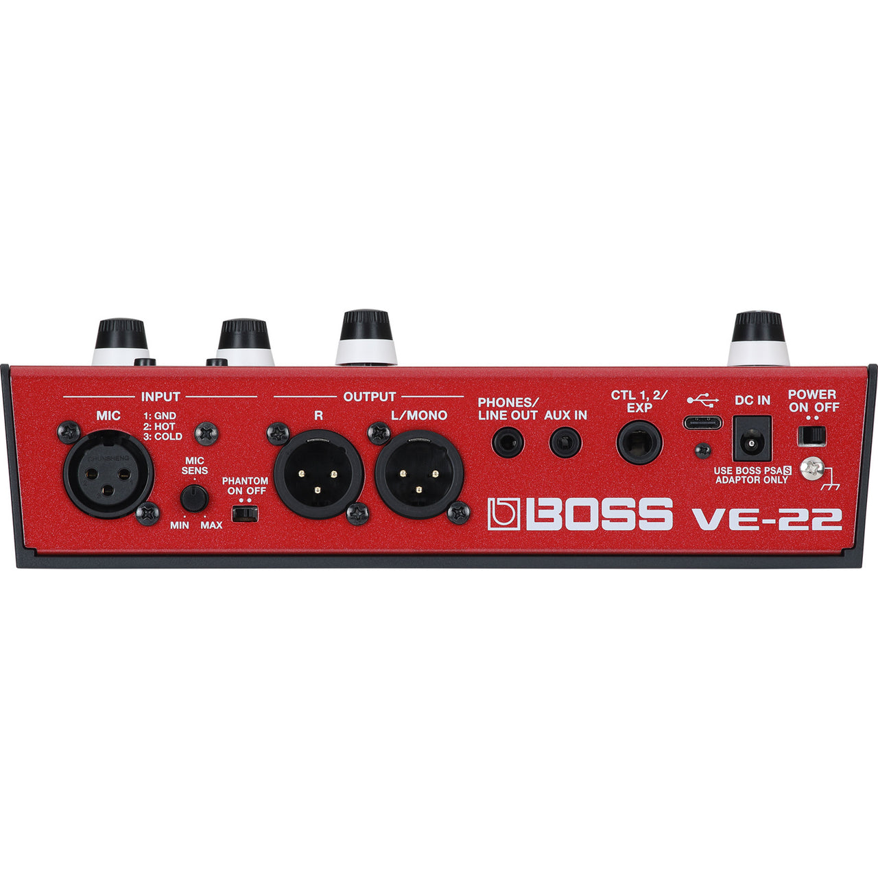Procesador Boss Ve-22 De Efecto Para Voz Doble Pedal