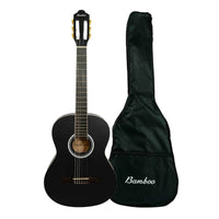 Thumbnail for Guitarra Clasica Bamboo Gc-39-bk-ar Negra Con Funda 39 Pulgadas