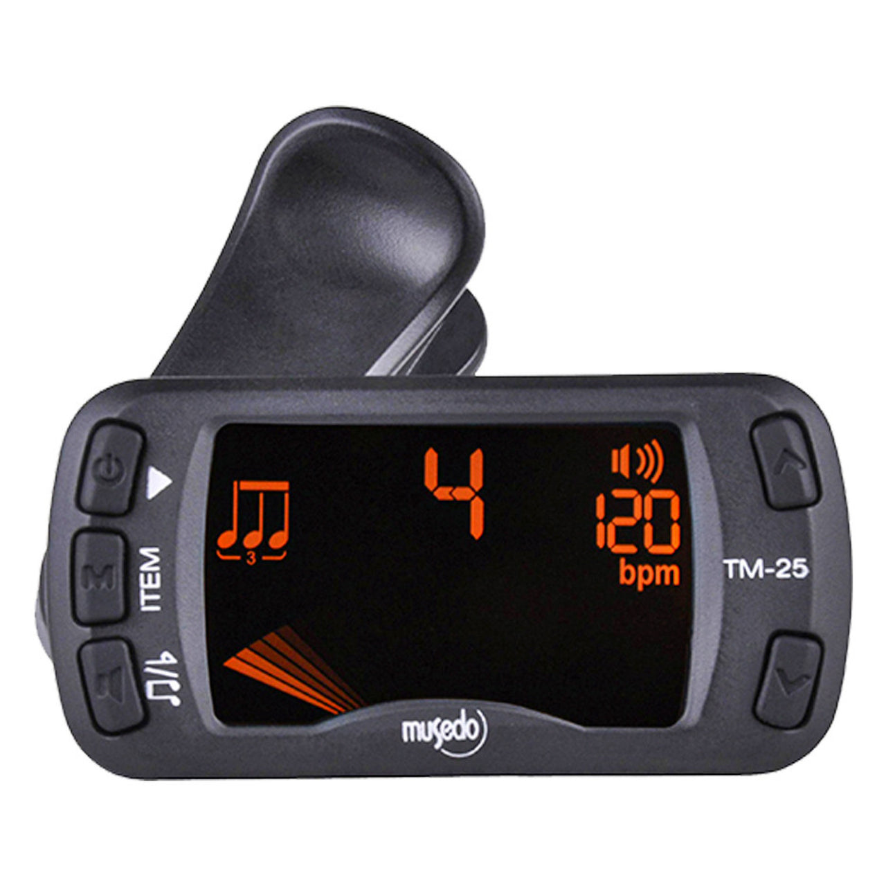 Afinador Musedo Tm-25 Con Metronomo De Clip Cromatico