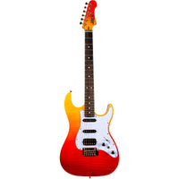 Thumbnail for Guitarra Electrica Jet Guitars Js600trd Sunburst Rojo Transparente