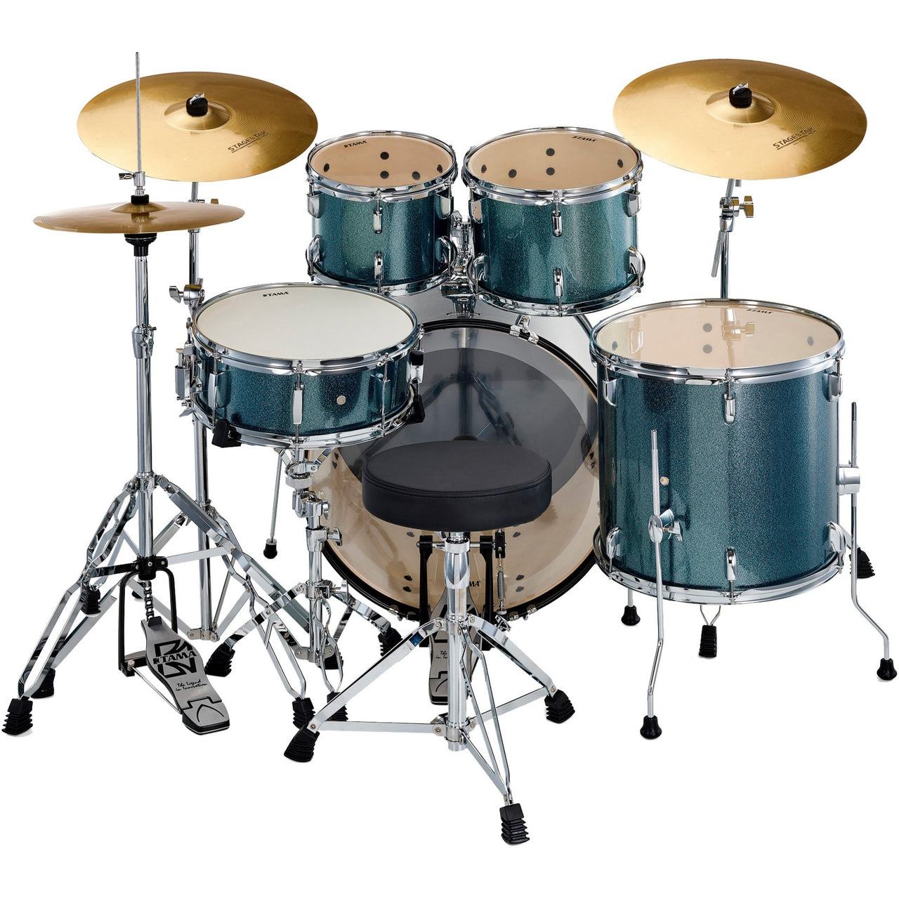 Bateria Tama Stage Star St52h6c-sem 5 Piezas Azul Con Herrajes