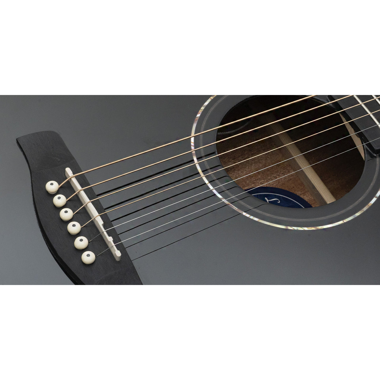 Guitarra Electroacustica La Sevillana Negra, Ga-321ceq-blk